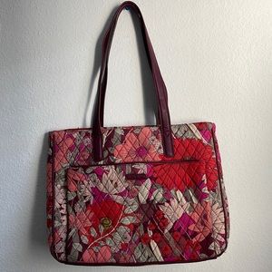 Vera Bradley laptop bag with Trolly pass for luggage ‼️
